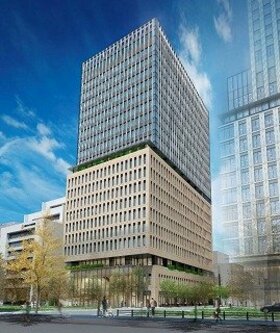 NTT Urban developing large office building along Osaka’s Midosuji Boulevard