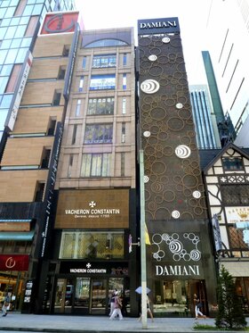 Two Ginza luxury brand shop buildings sold by individual