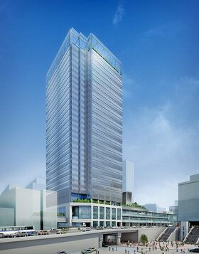 110,000 m2 mixed-use Shinjuku Station building