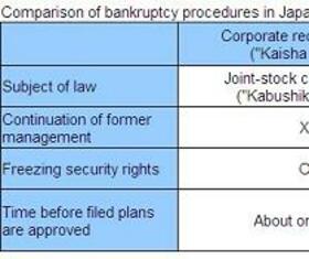 Restructuring Bankrupt Companies (3): New Reorganization Procedures