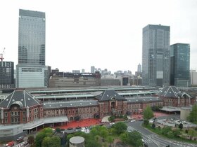 Twin Tower near Tokyo Station to be Completed in October: Office Floors Nearly Fully Occupied