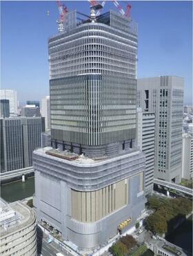 Asahi Shimbun Osaka office tower 70% contracted